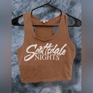 Scottsdale Nights Graphic Crop Tank Zenana Outfitters